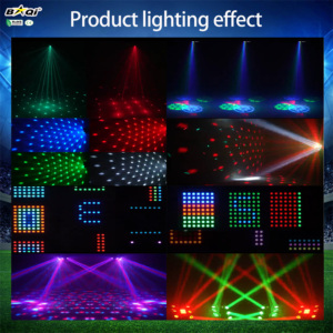 Luci Laser Mobili BAQI Warship 6in1 RGBWAUV DMX512, Attivazione Sonora, LED ad Alto CRI 90, 8000 <span class=keywords><strong>Lumen</strong></span>, Mini Luce da Palco per Discoteca e <span class=keywords><strong>Bar</strong></span> - Product Image 5