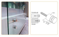 Système de balustrade en verre sans cadre en acier inoxydable moderne pour balcon, terrasse, piscine - Fixation murale ou au sol