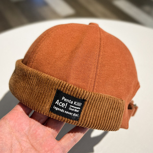 <span class=keywords><strong>Bonnet</strong></span> sans visière Docker en velours côtelé pour hommes et femmes, style Y2K vintage rétro streetwear, pour l'hiver et l'<span class=keywords><strong>automne</strong></span> - Product Image 3