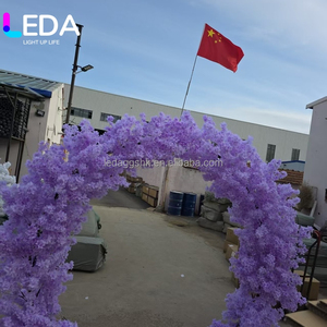 ซุ้มดอกซากุระประดิษฐ์ LEDA ODM สำหรับตกแต่งภายนอก ขนาด 10 ฟุต สีม่วง สำหรับตกแต่งงานแต่งงาน - Product Image 6