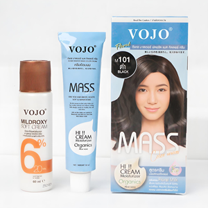 Crème colorante permanente pour cheveux VOJO Salon Professional 120ml, formule <span class=keywords><strong>végétale</strong></span> bio, sans ammoniaque, sans PPD, couvrance longue durée des cheveux gris - Product Image 5