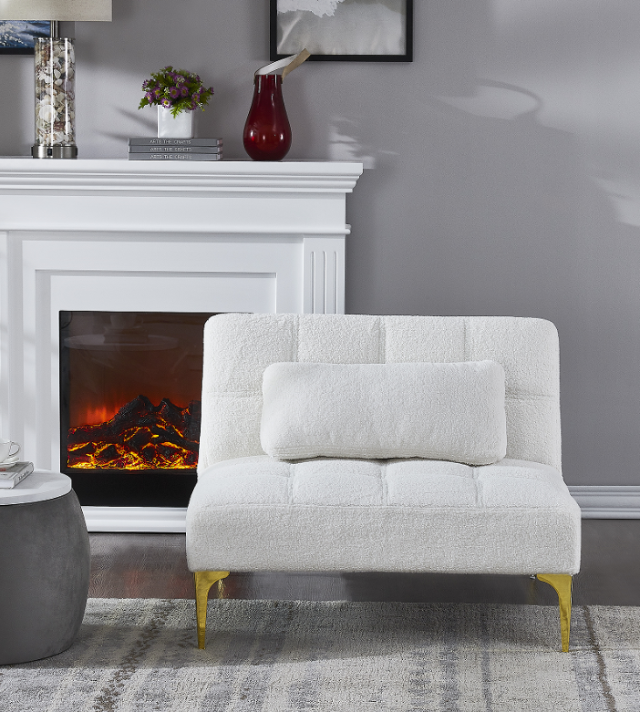 Oso de peluche blanco + Tela + 1 Asiento