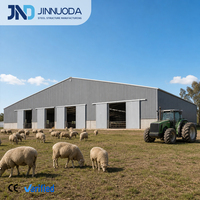 Structure en acier préfabriquée pour bergerie, hangar d'élevage de chèvres, bâtiment métallique pour l'élevage de bétail à grande échelle, certifié CE ISO