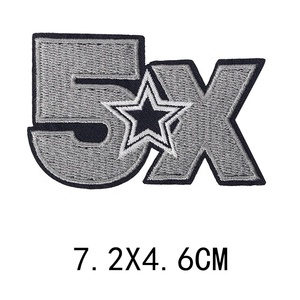 8 + tùy chỉnh NFL DALLAS cao bồi bóng đá thể thao hat thêu sắt-on vá DALLAS cao bồi các bản vá lỗi kích thước nhỏ vá - Product Image 4