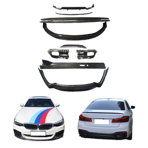 Kit de Carrocería Nuevo de Fibra de Carbono Húmeda para Parachoques Delantero/Trasero, Faldones Laterales y Luces Antiniebla, Estilo MP, para BMW Serie 5 2016-2023 G30 - Product Image 1