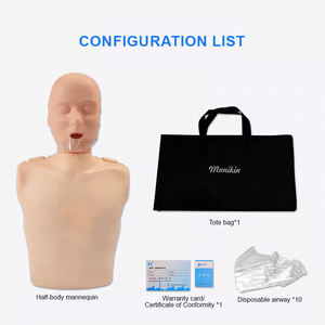 Recurso de Enseñanza Médica, Maniquí de RCP de Medio Cuerpo de PVC para Entrenamiento de Primeros Auxilios con Certificación ISO, Modelo de Enfermería Humana - Product Image 4