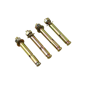 Boulons d'expansion Jin Aoding M6x60mm, ancrages en béton électroplaqués or, accessoires de quincaillerie - Product Image 1