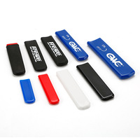 Manchons de protection plats en plastique personnalisés, souples et colorés, pour extrémités de poignées