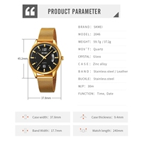 Jam Tangan Sport SKMEI 2046 Baru Laris Manis, Bahan Stainless Steel, Mesin Quartz, Fashion Dual Time Analog Digital Unisex