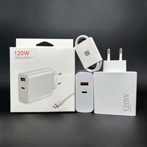 Wholesale Price 120W Super Fast Charging <b>USB</b> Fast Charger Wall Phone Charger Power <b>Adapter</b> With <b>USB</b> Charger 6A Cable for Xiaomi - Product Image 2