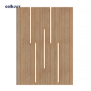 Pannello di legno in legno a lamelle acustiche pannello acustico in <span class=keywords><strong>rovere</strong></span> naturale acustico pannelli acustici in malesia - Product Image 3
