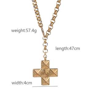 Collar de regalo unisex de fiesta de moda de hilo chapado en oro de acero inoxidable OEM ODM al por mayor personalizado de fábrica - Product Image 3