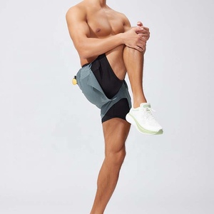 Shorts de <span class=keywords><strong>trail</strong></span> running à prix de gros, style 2-en-1 <span class=keywords><strong>avec</strong></span> doublure, longueur courte, pour sports de plein air - Product Image 3