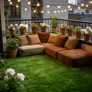 <span class=keywords><strong>Gazon</strong></span> artificiel haute densité sans remplissage, largeur 4 m, <span class=keywords><strong>rouleau</strong></span> de <span class=keywords><strong>gazon</strong></span> synthétique perméable pour aire de jeux - Product Image 6