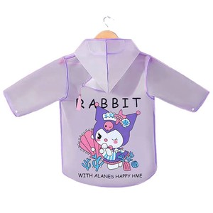 HuiHao Childrens Raincoat Poncho Waterproof With Hood For Kids School Travel Cute Cartoon Design Lightweight 230g - Product Image 5