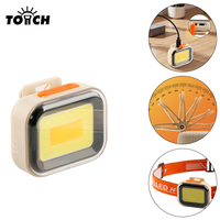Lampe frontale portable 2-en-1 et lampe à clipser pour casquette, étanche IP65, rechargeable USB-C, LED super lumineuse, longue durée, pour travaux extérieurs
