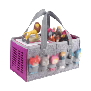 Purple Tonies Starter Set Estuche de transporte Asa Bolsa de almacenamiento de juguetes para figurita Tela de fieltro Juguete <span class=keywords><strong>musical</strong></span> Organizador de accesorios para niños - Product Image 1