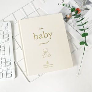 Journal de bébé personnalisé à couverture rigide, <span class=keywords><strong>livre</strong></span> de souvenirs de <span class=keywords><strong>la</strong></span> première année, croissance mensuelle, souvenir de <span class=keywords><strong>naissance</strong></span>, jalons, carnet en lin A5 - Product Image 2