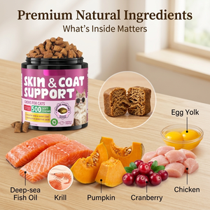 Multivitamines nutritionnelles pour animaux de compagnie, oméga 3, santé de l'intestin, des hanches et des articulations, digestion, lysine, immunité, <span class=keywords><strong>peau</strong></span>, pelage, friandises à mâcher avec prébiotiques, complément alimentaire pour chat - Product Image 3