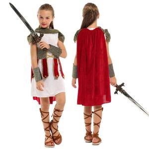 Costume <span class=keywords><strong>de</strong></span> guerrier romain, gladiateur, <span class=keywords><strong>chevalier</strong></span> médiéval pour enfants, garçons et filles, fête d'Halloween, carnaval, MIDD-007 - Product Image 2