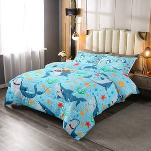 Parure de <span class=keywords><strong>couette</strong></span> imprimée animaux en 3D, motif dessin animé, pour enfants, 100% Polyester, housse Reina, couverture quotidienne, 3 pièces - Product Image 6