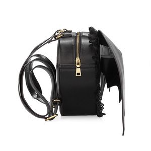 Mochila personalizada <span class=keywords><strong>de</strong></span> fábrica para mujer, diseño <span class=keywords><strong>de</strong></span> Ángel negro, corazón, Ita, decoración elegante <span class=keywords><strong>de</strong></span> encaje, mochila con alas <span class=keywords><strong>de</strong></span> murciélago - Product Image 3