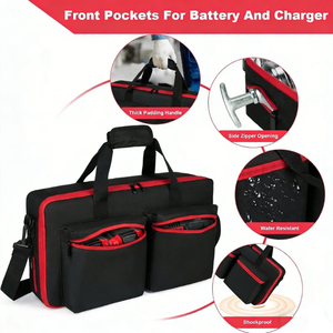 Bolsa de Herramientas Portátil Mydays para Exteriores, Bolsa de Herramientas Manual, Portaherramientas para Almacenamiento de Baterías y Cargadores, Bolsa de Herramientas para Técnicos - Product Image 3