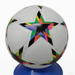 Ballon de football de formation de taille officielle 4, ligue professionnelle, cuir PU importé, durable, léger, cadeau pour joueur, logo - Product Image 1
