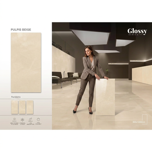 Glorious White Marble Look Porcelain Tiles 2x4 Ft Polished Luxury Wall Floor Collection - Product Image 2