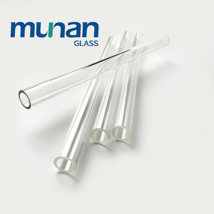 10 Pieces Of Clear Glass Tubes 5 Inches Long 12 OD 8 ID 2 Thick