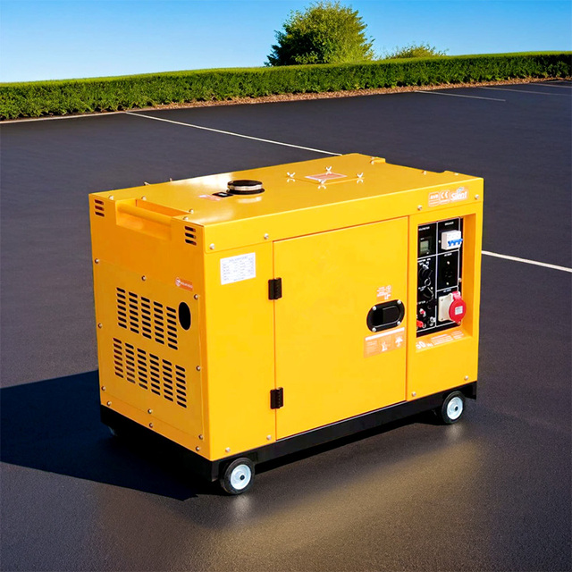 Silent Gasoline Powered Generator for Commercial Building Backup Power