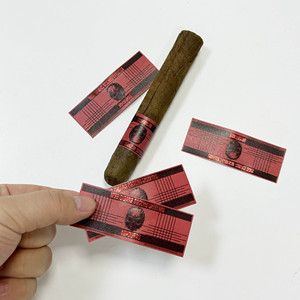 Custom Printed Rectangular Self-Adhesive Cigar <b>Labels</b> Gold Stamping Embossing For Gift Craft <b>Packaging</b> - Product Image 5