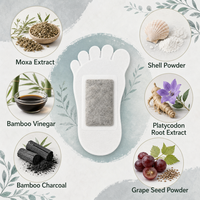 Parche de Moxibustión para Pies con Vinagre de Bambú y Artemisia Natural, con Extractos de Plantas para el Cuidado de los Pies en Casa