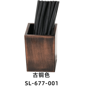 Boîtes à couverts, boîtes à pailles et boîtes de rangement en plastique imitation bois de style antique pour hôtels et restaurants. - Product Image 1
