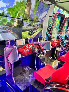<span class=keywords><strong>Simulador</strong></span> de Carreras de Autos con Base de Movimiento Dinámico para Dos Jugadores, con Pantalla de 55 Pulgadas, Funciona con Monedas, 1 Año de Garantía - Product Image 3