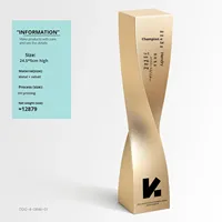 Trophée de récompense annuel de haute qualité, élégant et créatif pour les employés exceptionnels, en métal, fabriqué en Chine, nouvelle collection 2025, marque HDY