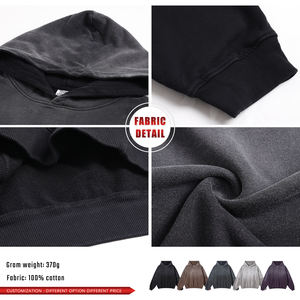 Sudadera con Capucha Oversize para Hombre, Estilo Vintage, Degradado, Efecto de Dos Piezas, 100% Algodón, 370 g/m², para Invierno - Product Image 6