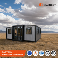 BlocNEST Maison Conteneur Extensible Préfabriquée Kit Villa Bungalow pour Camping Familial et Vie de Vacances