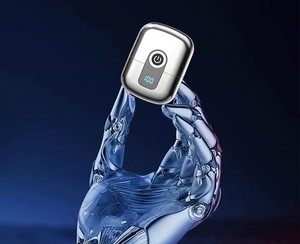 Recortadora <span class=keywords><strong>de</strong></span> Barba Profesional para Hombre, Afeitadora Eléctrica Inalámbrica Portátil con 2 <span class=keywords><strong>Cuchillas</strong></span>, Pantalla LED Digital Recargable - Product Image 6