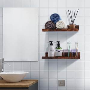 أرفف رف عائمة لديكور الحائط للمطبخ حافة خشبية عائمة مثبتة على الحائط من الكرتون - Product Image 5