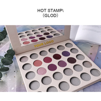 Palette de fards à paupières personnalisée de luxe, imperméable, poudre compacte minérale foncée, marque privée, maquillage végétalien scintillant, haute pigmentation