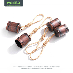 Cây thông Noel trang trí treo tường, vòng trang trí treo, chuông sắt, chuông đỏ cổ, đồng cổ, dây thừng, chuông - Product Image 3