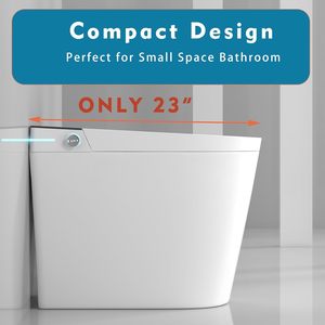 Inodoro con Silla PLMR TY501 <span class=keywords><strong>para</strong></span> Dormitorio o Sala de Estar, Unidad de Inodoro de Cerámica de Una Pieza con Doble Descarga Automática - Product Image 4