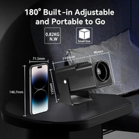 Projecteur LCD portable CatVision HY320 Pico LED 720P compatible 4K Android 11 300 ANSI Lumens pour entreprise, éducation et home cinéma