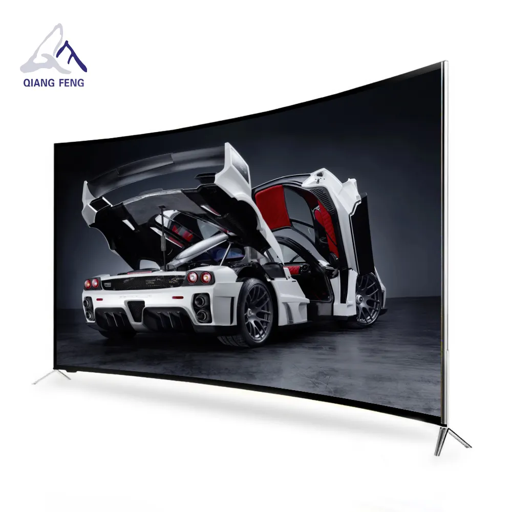 43/65/75 inç 4k/8k akıllı android led televizyon qled kavisli monitör