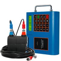 Débitmètre numérique à ultrasons portable multifonctionnel à fixation par pince, haute précision +/-1%, liquide/huile/eau DN50~700mm Philemon