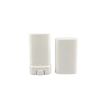 Bouteille de conteneur de bâtons de déodorant de forme ovale en plastique vide OEM 14g 15g emballage de bouteille vide de déodorant blanc - Product Image 5