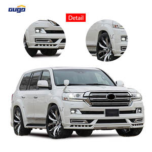 GUGO 2016-On pour Toyota pour <span class=keywords><strong>Land</strong></span> <span class=keywords><strong>Cruiser</strong></span> 200 WALD Modèle de pare-chocs avant Spoiler Lip Wheel Trim Light LC200 Upgrade with New - Product Image 4