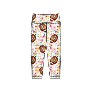 Vente de gros Pantalon long de yoga pour petites filles Ensemble de vêtements pour enfants P0916 Boutique personnalisée de fleurs violettes - Product Image 5