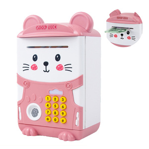 Alcancía Electrónica con Forma <span class=keywords><strong>de</strong></span> Cajero Automático, Contraseña, Monedas, Plástico, Juguete para Niños, Alcancía - Product Image 4
